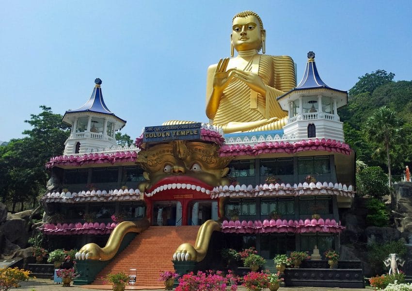 dambulla, cave temple, temple