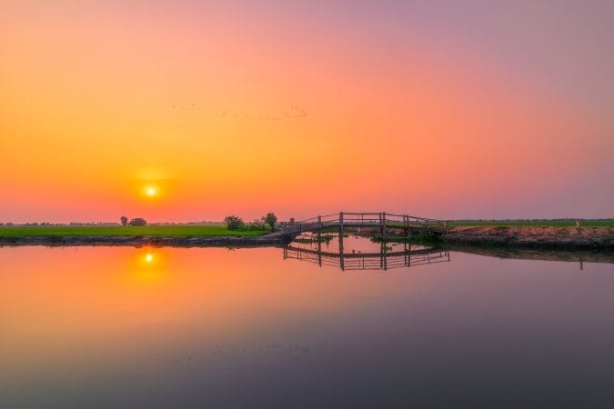 sunset, tayninh, vietnam