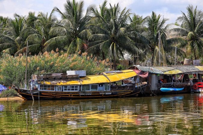 vietnam, mekong, houseboat