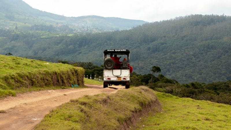 landscape, safari, jeep