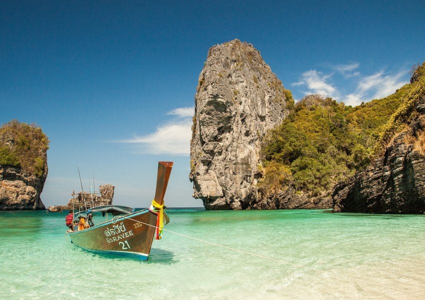 beach, boat, lagoon