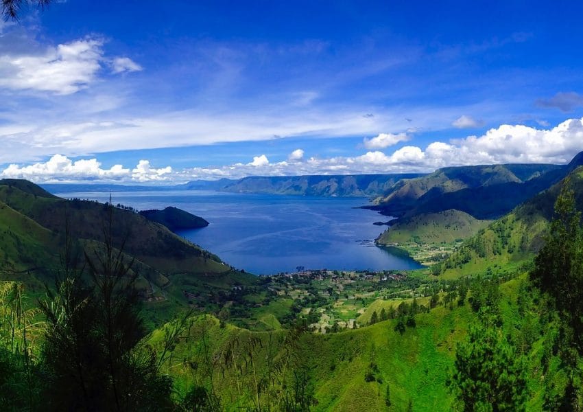 lake toba, indonesia, sky