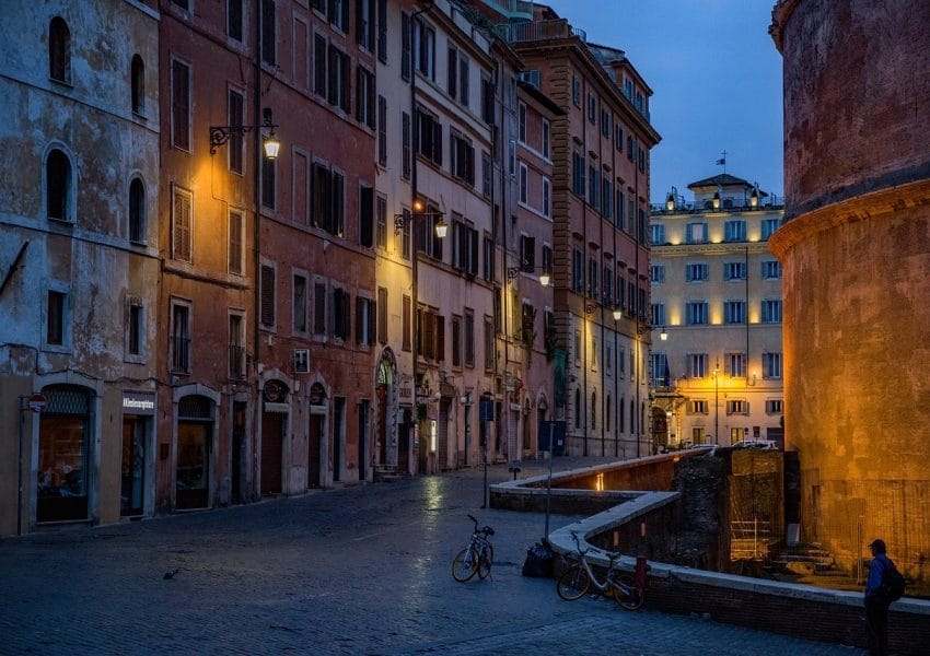 street, pantheon, rome