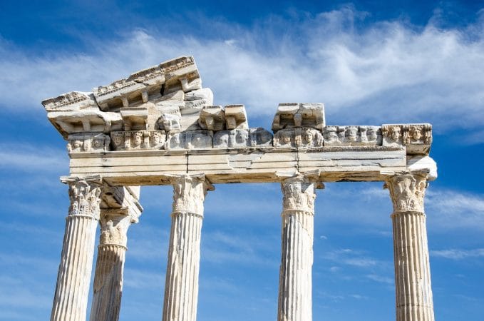 the temple of apollo, side, turkey