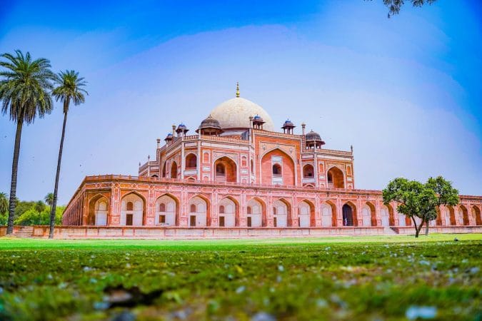 Stunning view of Humayun's Tomb, a UNESCO World Heritage Site in New Delhi, India.