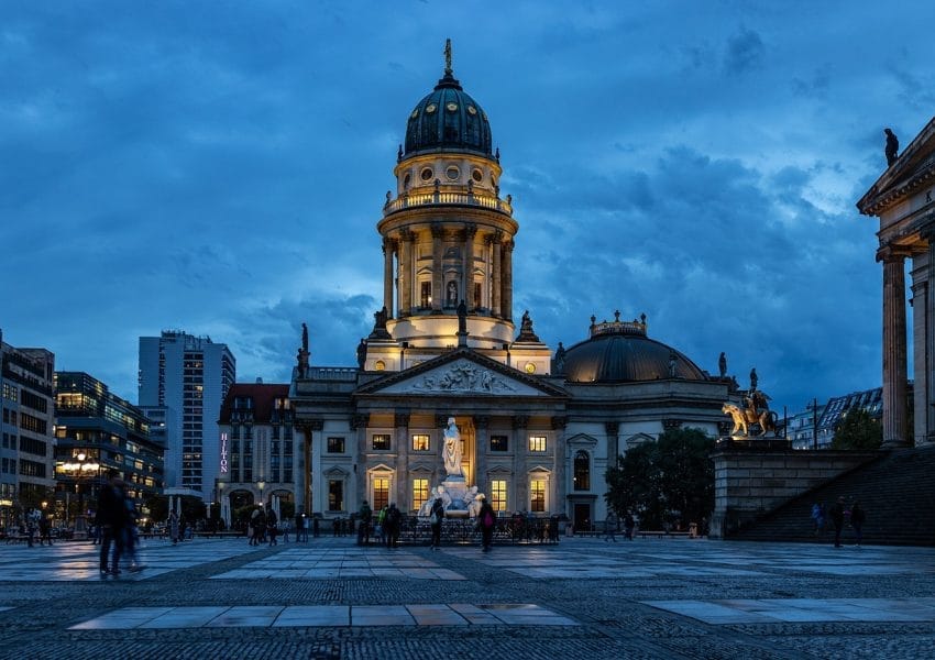 blue hour, berlin, berlin cathedral