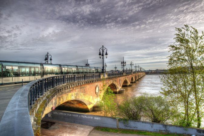 bridge, france, bordeaux