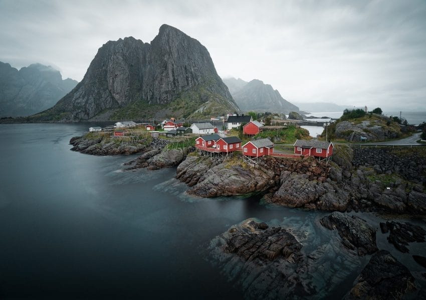 water, sea, houses