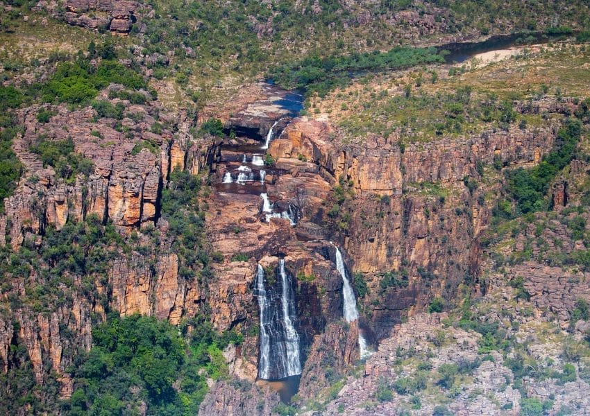 waterfalls, mountains, kakadu national park