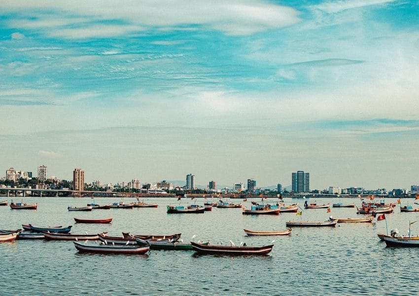 boats, sea, skyline