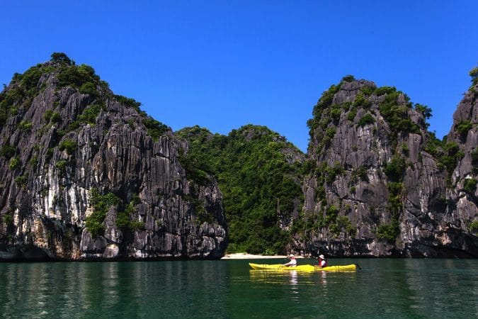 kayak, sea, bay