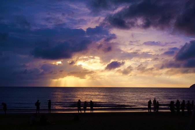 malaysia, beach, sunset