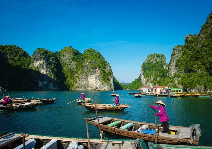 halong, vietnam, landscape