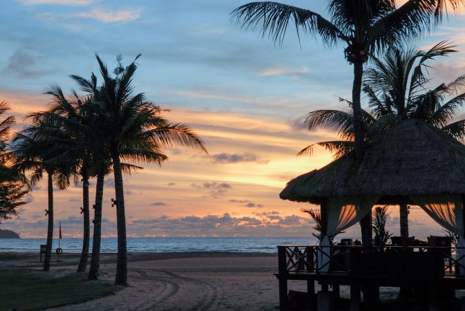 kota kinabalu, shangri-la, beach