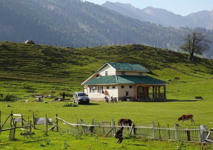 countryside, house, nature