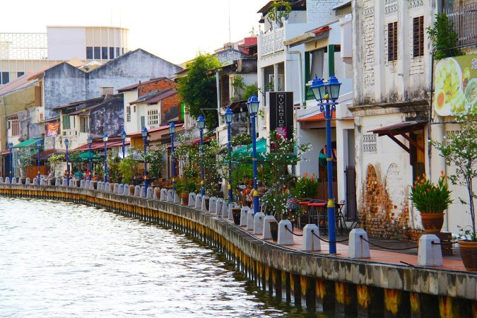 river, malacca river, city